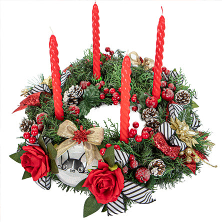 Corona Adviento Mascotas  Navidad