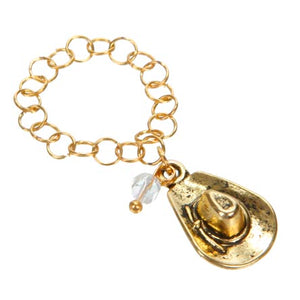 Anillo De Argollas Con Sombrero Vaquero