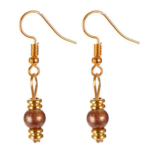 Aretes De Perla Café