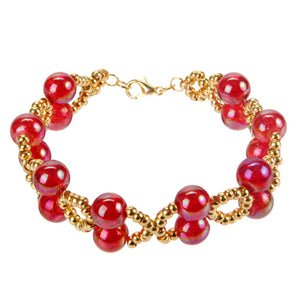 Pulsera Rojo/Oro