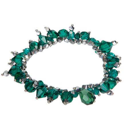 Pulsera De Cristales Esmeralda