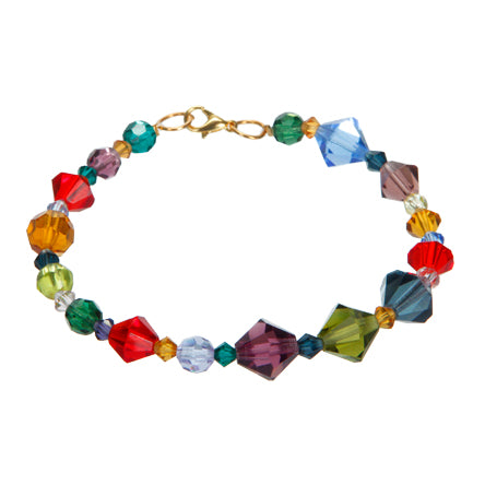 Pulsera De Cristales Multicolor