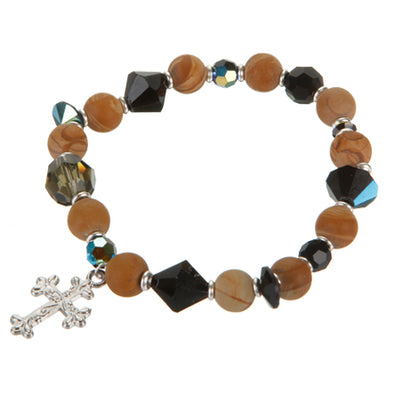 Fantasías Miguel Clave:GF322 Pulsera Con Cristal Preciosa Y Cuenta Piedra