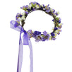 Fantasías Miguel Clave:GM70 Corona Con Orquídeas Y Rosas Morado-Blanco