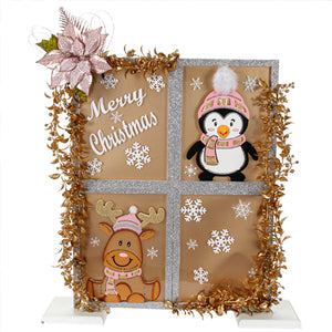 Adorno Reno Y Pingüino