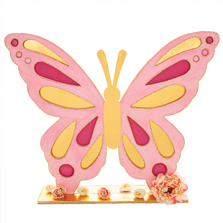 Mariposa Rosa-Oro