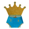 Fantasías Miguel Clave:GZ57 Invitación Baby Shower Príncipe Azul/Oro