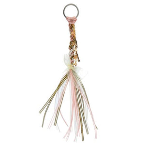 Llavero De Listón Trenzado Con Seguritos