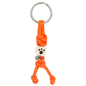 Llavero Con Huella De Mascota Y Cascabel