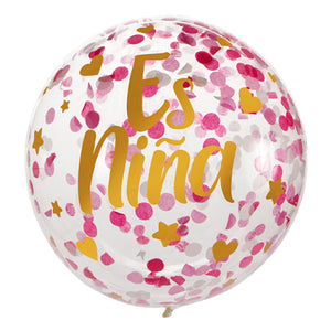 Globo Confetti Es Niña