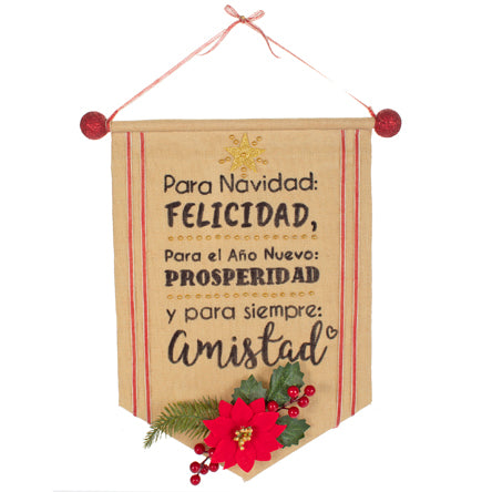 Estandarte Yute Mensaje Amistad