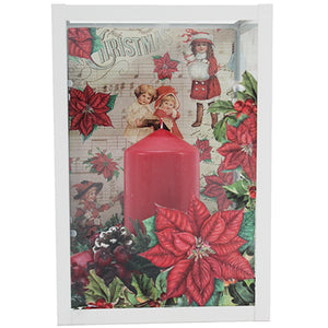 Base Terrum Con Nochebuenas Y Vela