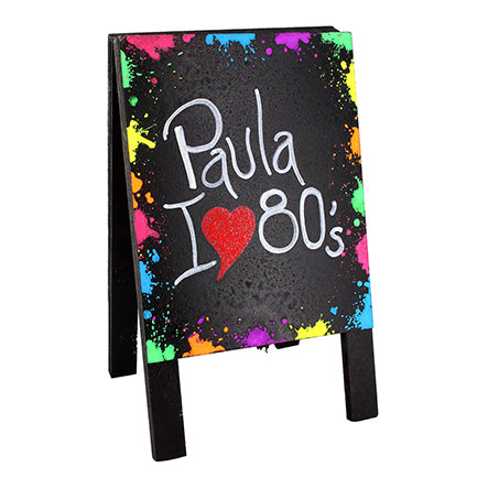 Letrero De Mesa Paula Amo Los 80´s