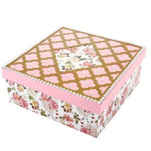 Caja Con Planilla De Flores