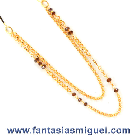 Collar De Cadena Circular, C/ Rondeles Topacio