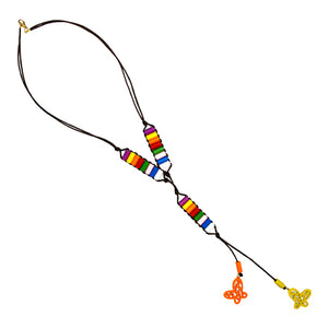 Collar Dtubitos Con Dijes Mariposa