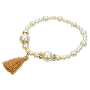 Pulsera Perlas Con Rondel