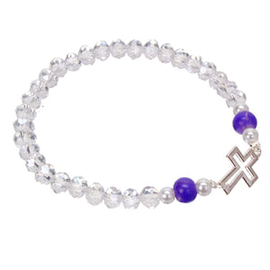 Pulsera Cruz Cristal