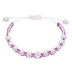 Fantasías Miguel Clave:IP1957 Pulsera Cola De Rata Morado Y Blanco