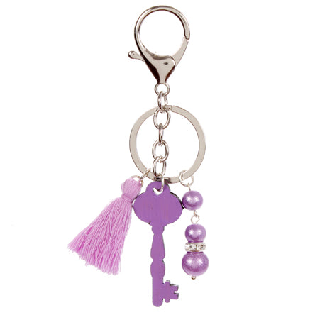 Llavero Morado Con Llave