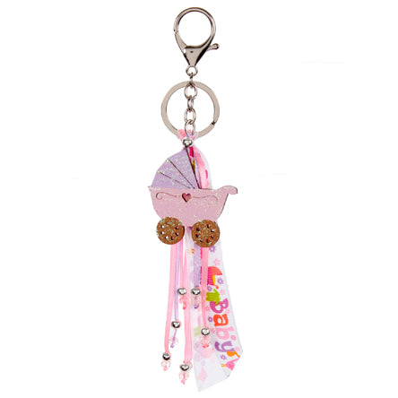 Llavero Con Carriola Rosa
