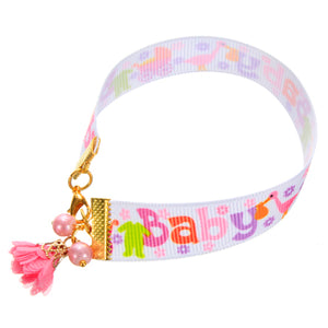 Pulsera Con Perlas Rosa