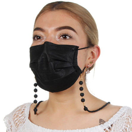 Colgante Para Cubrebocas Negro