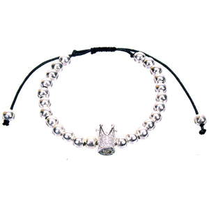 Pulsera Corona Plata