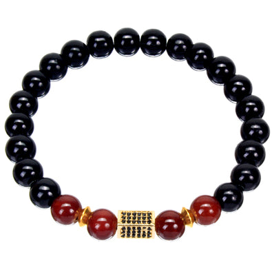 Fantasías Miguel Clave:IP2118 Pulsera Rectangular Oro/Negro