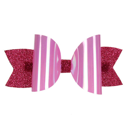 Moño Rosa De Pvc