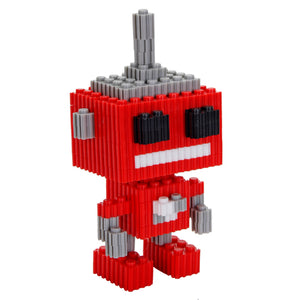 Robot Rojo Block 3d