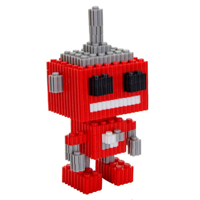 Fantasías Miguel Clave:IP2184 Robot Rojo Block 3d