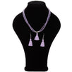 Fantasías Miguel Clave:IP2210 Collar Morado Con Borla