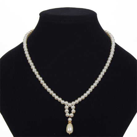 Collar De Perlas Marfil