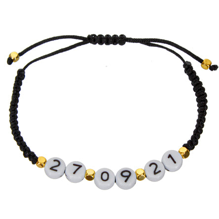 Pulsera Cuentas Numeros