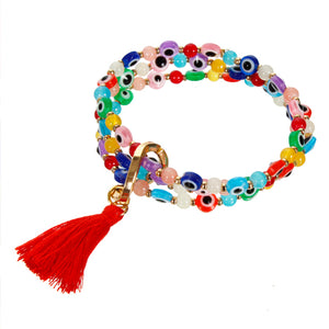 Pulsera Multicolor Ojo Turco