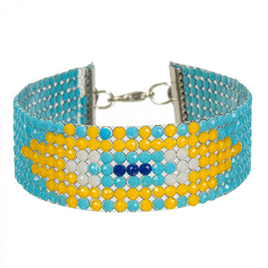 Pulsera Creando Brillantes Azul