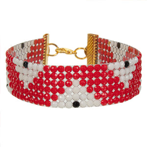 Pulsera Creando Brillantes Roja