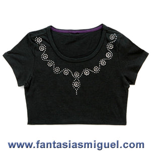 Blusa Con Piedras De Flores