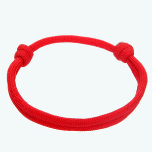 Pulsera Ajustable De Cordón Rojo