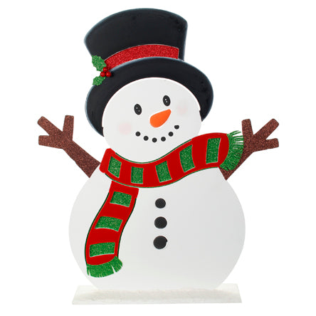 Muñeco De Nieve Con Sombre Y Cerezas