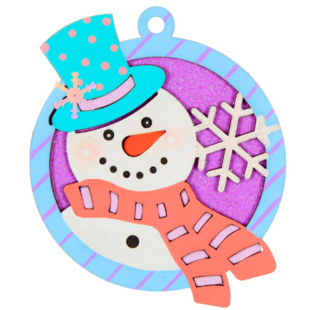 Esfera Muñeco De Nieve Boho