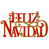 Fantasías Miguel Clave:JD274 Letrero Feliz Navidad Oro/Rojo