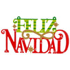 Fantasías Miguel Clave:JD275 Letrero Feliz Navidad Verde/Rojo