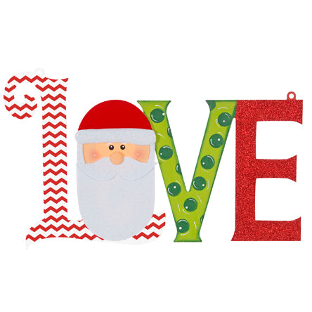 Letrero Love Santa