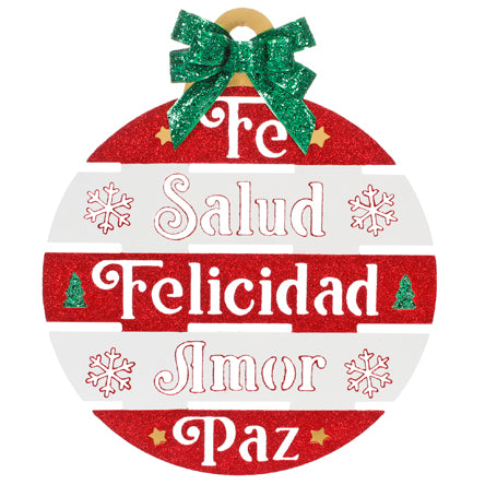 Esfera Deseos Blanco/Rojo