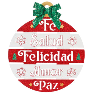 Esfera Deseos Blanco/Rojo