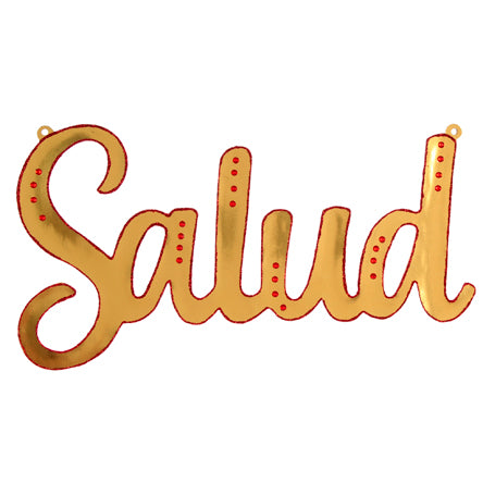 Letrero Salud Oro