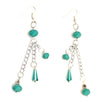 Fantasías Miguel Clave:JO1286 Aretes Jade-Plata