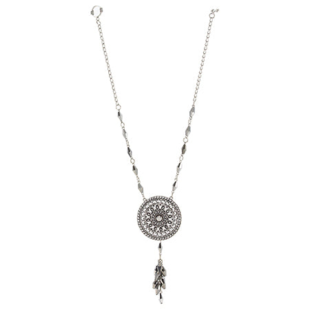 Collar C/Dije Circular Plata